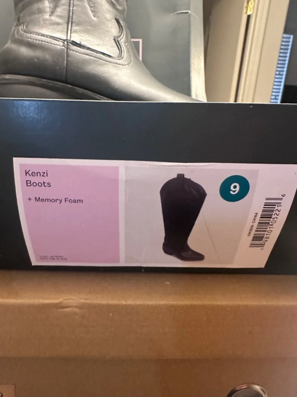 Wild Fable Black Cowboy Boots Knee High